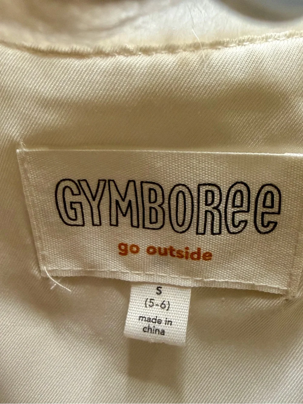 Gymboree plush cream